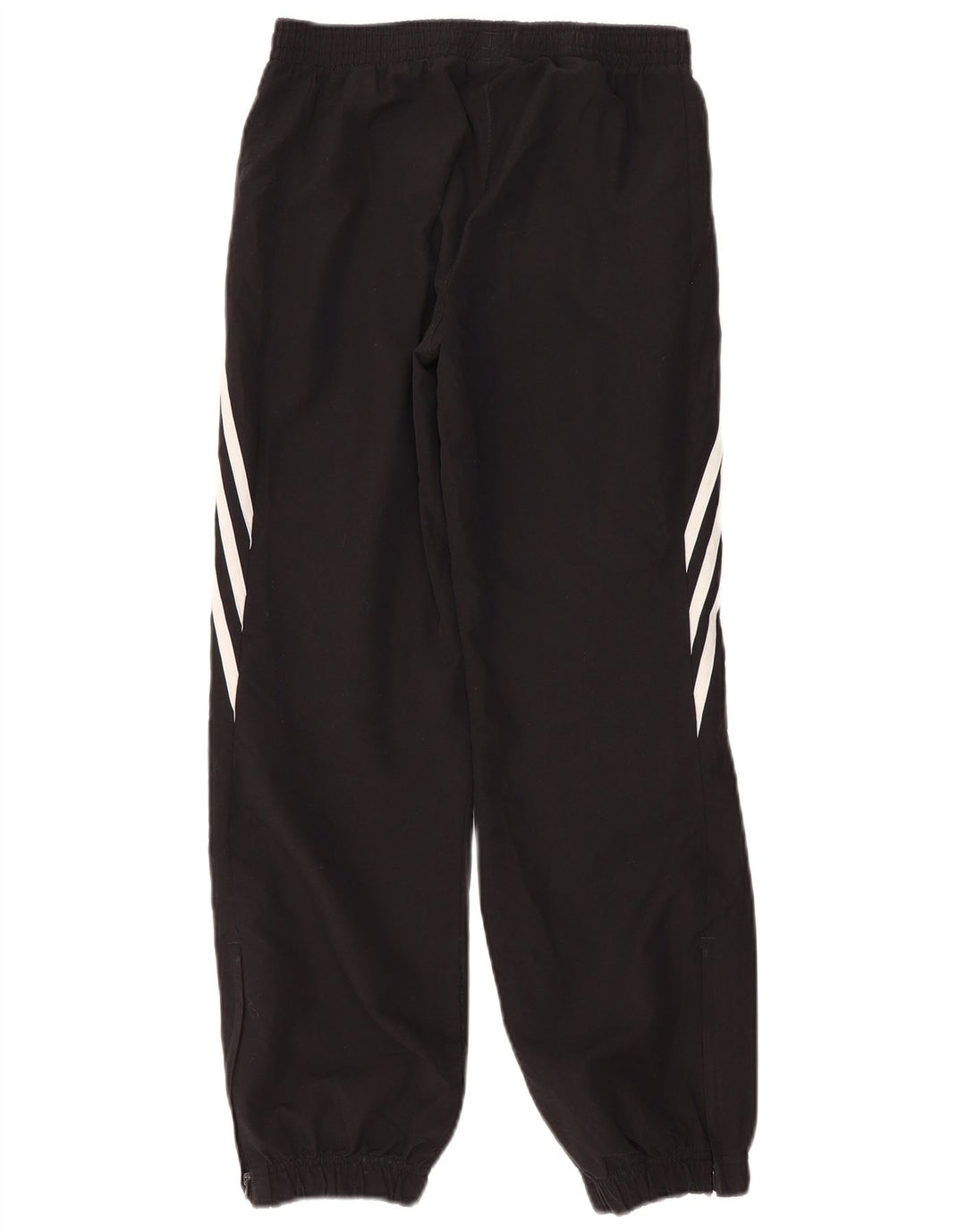 ADIDAS Boys Tracksuit Trousers Joggers 11-12 Years Large Black Polyester