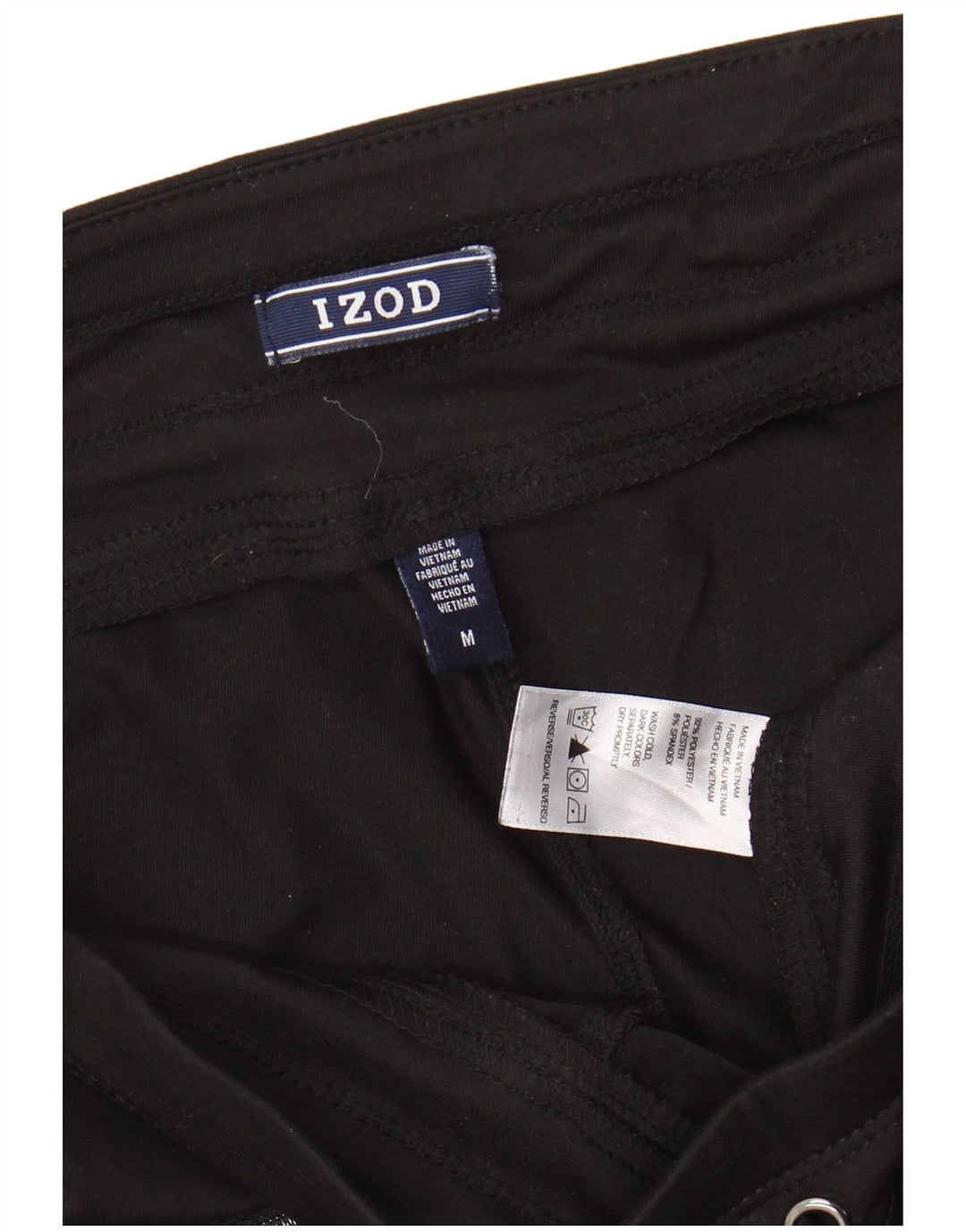 IZOD Womens Tracksuit Trousers UK 14 Medium  Black Polyester