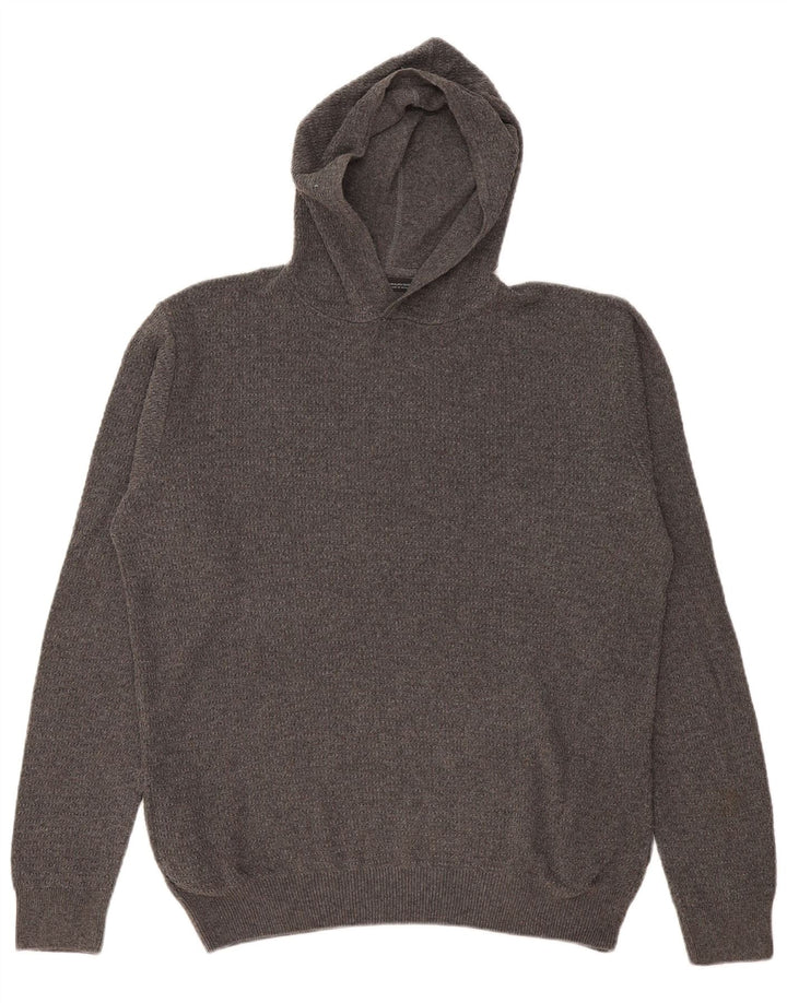 Zara Mens Hooded Jumper Sweater XL Grey