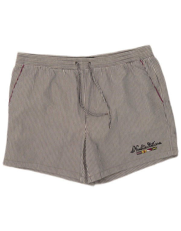 Nautica Mens Swimming Shorts 2XL Blue Pinstripe Polyester