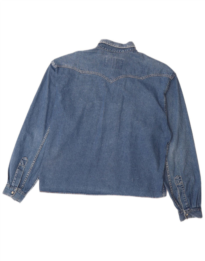 Levi's Mens Denim Shirt Medium Blue Cotton