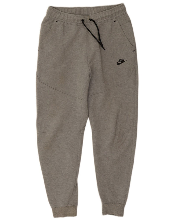 Nike Mens Tracksuit Trousers Joggers Small Grey Cotton