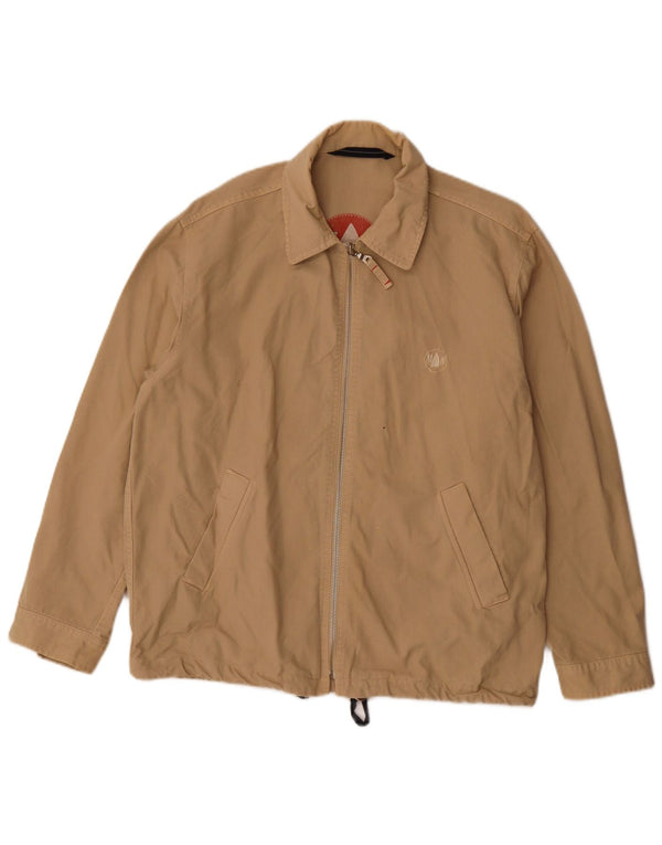 Murphy & Nye Mens Bomber Jacket UK 38 Medium Beige Cotton