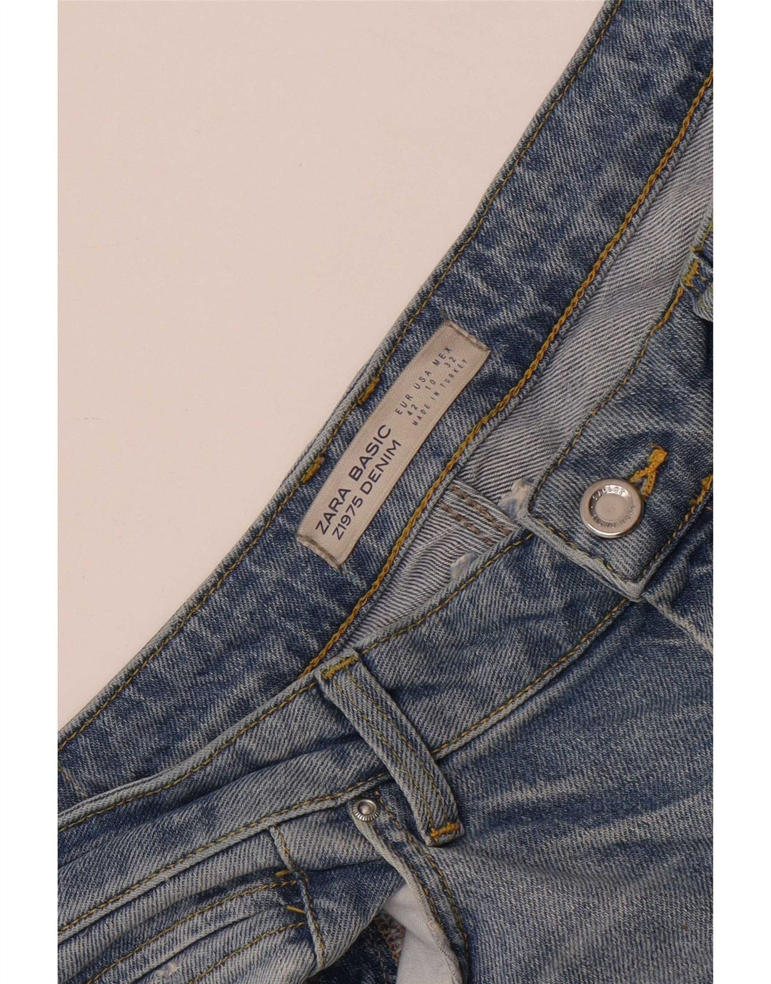 Zara Womens Flared Jeans EU 42 Large W32 L34 Blue