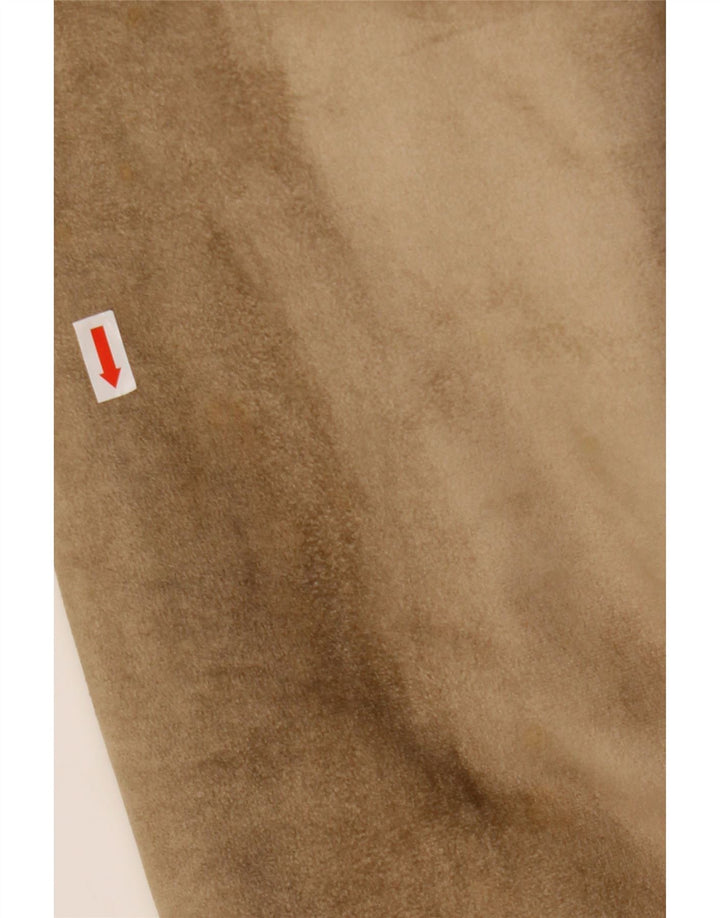 AVENUE Womens Sherpa Jacket UK 14 Large Beige Polyester Classic