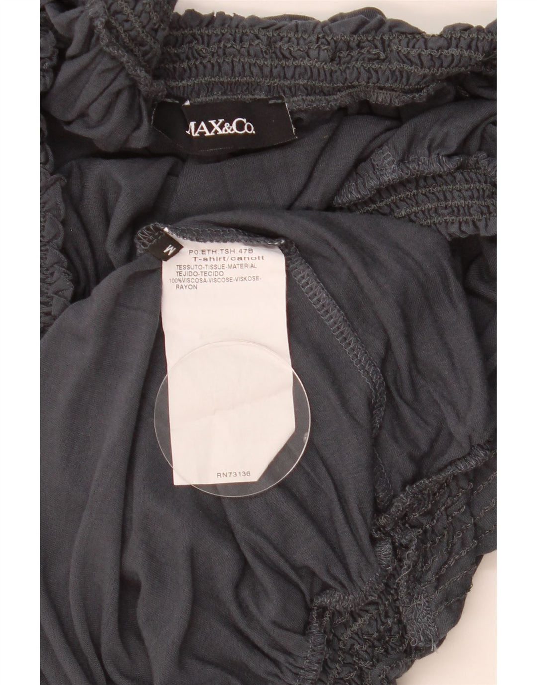 Max & Co. Womens Blouse Top UK 12 Medium Grey Viscose