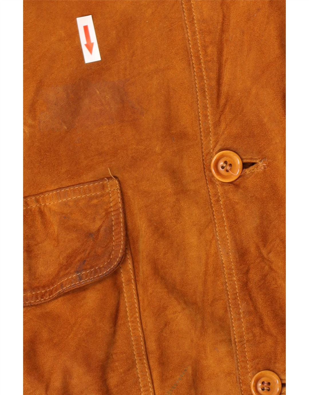 Harry&Moore Mens Suede Bomber Jacket EU 56 3XL Beige Leather