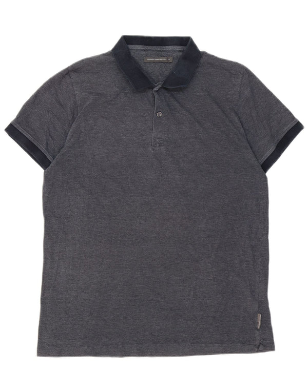 French Connection Mens Polo Shirt XL Grey Cotton