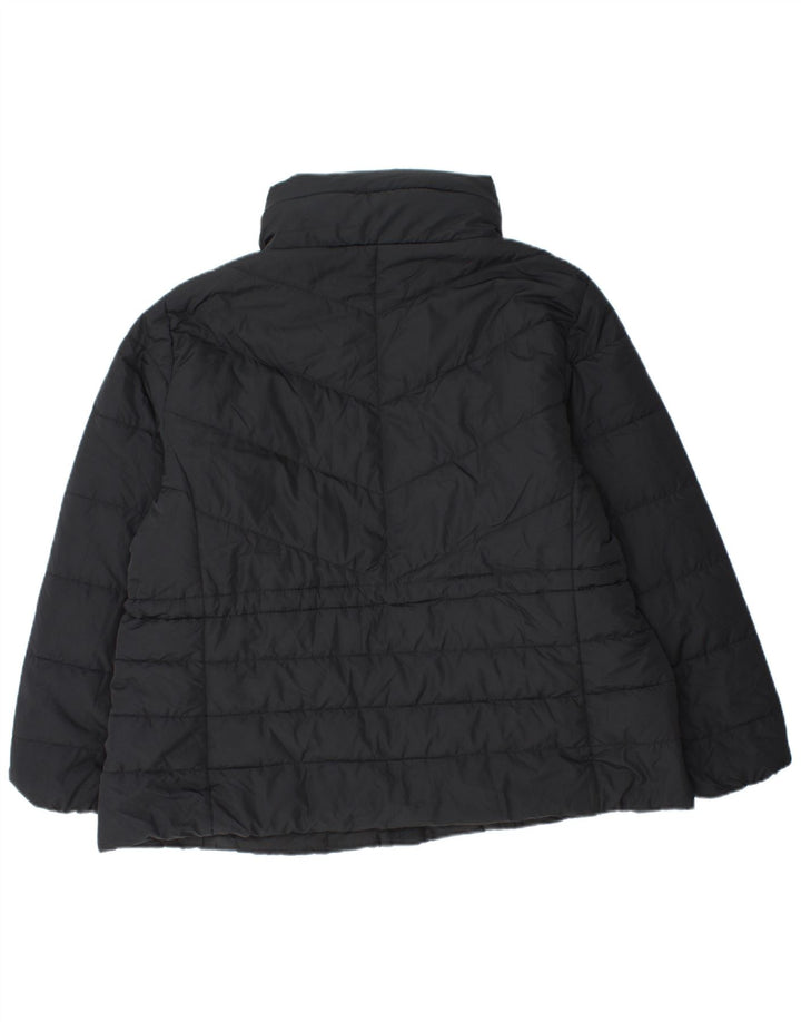 Marks & Spencer Womens Hooded Padded Jacket UK 22 3XL Black Polyester