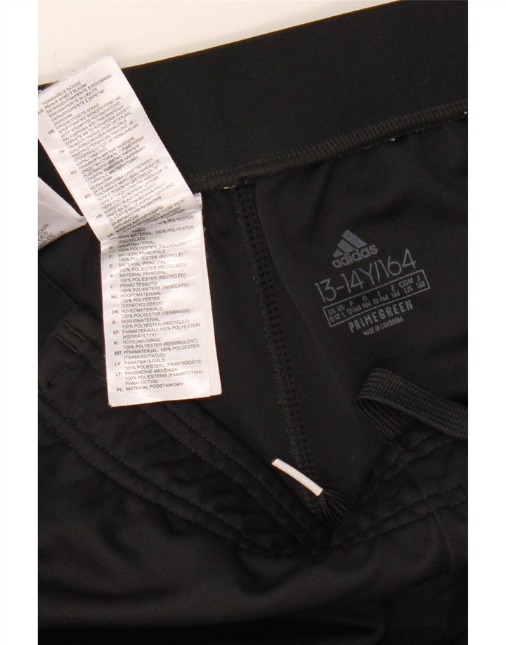 ADIDAS Boys Aeroready Tracksuit Trousers 13-14 Years  Black Polyester