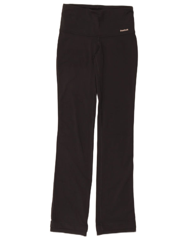 REEBOK Womens Leggings UK 10 Small  Black