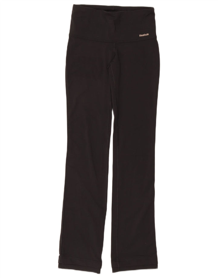 REEBOK Womens Leggings UK 10 Small  Black