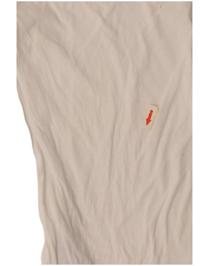 GAS Womens T-Shirt Top UK 12 Medium White Cotton