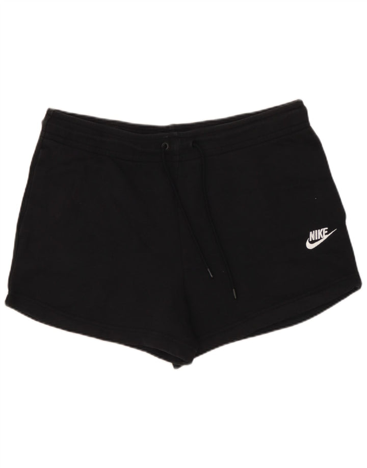 NIKE Womens Sport Shorts UK 14 Medium Black