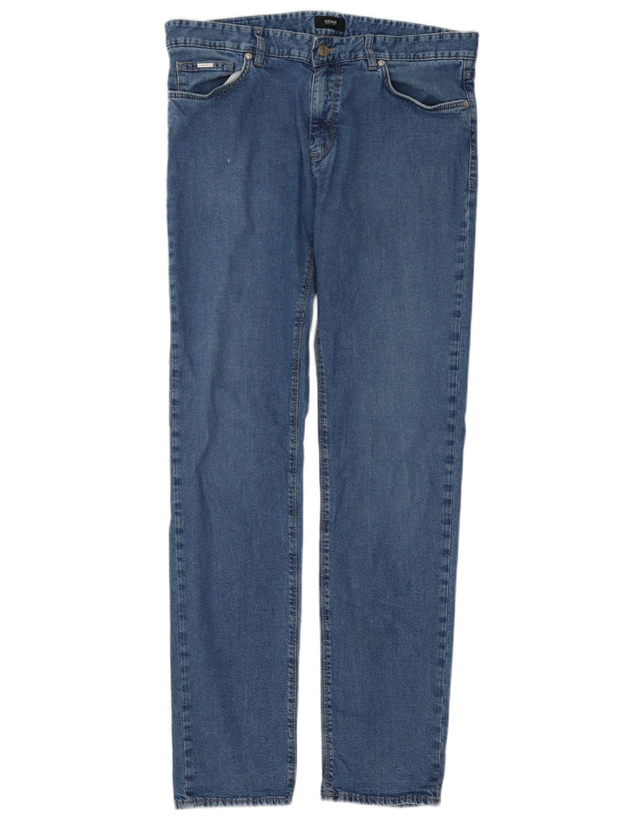 Hugo Boss Womens Slim Jeans W33 L34 Blue Cotton