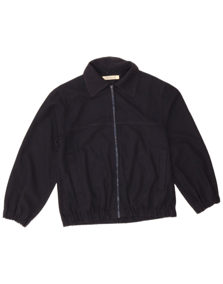 Marella Mens Bomber Jacket UK 32 2XS Navy Blue