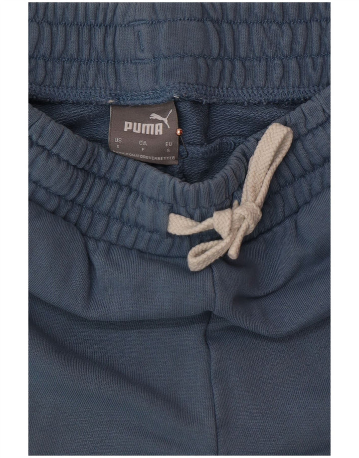 PUMA Mens Graphic Sport Shorts Small Blue Cotton