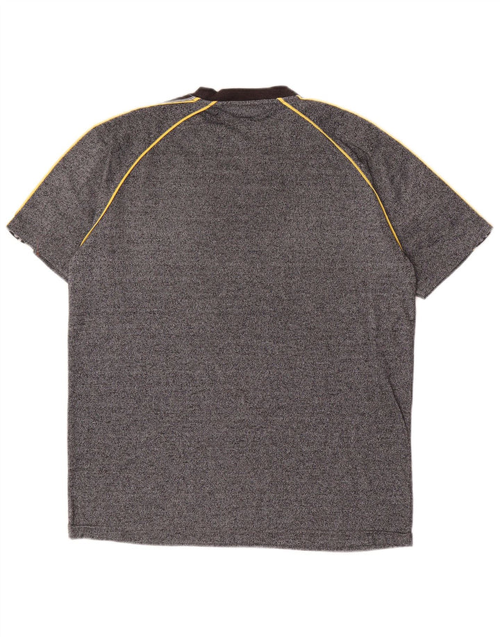 ASICS Mens Graphic T-Shirt Top Medium Grey Colourblock