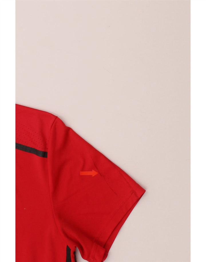 ADIDAS Mens Climacool T-Shirt Top Medium Red Polyester Vintage Adidas and Second-Hand Adidas from Messina Hembry 