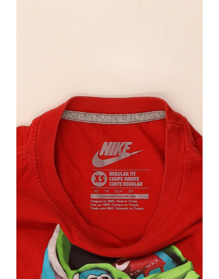 NIKE Mens Regular Fit Graphic T-Shirt Top XS Red Vintage Nike and Second-Hand Nike from Messina Hembry 