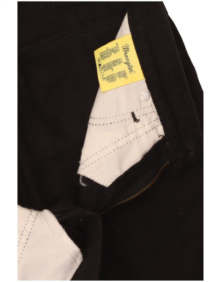WRANGLER Mens Straight Jeans W30 L31 Black Cotton