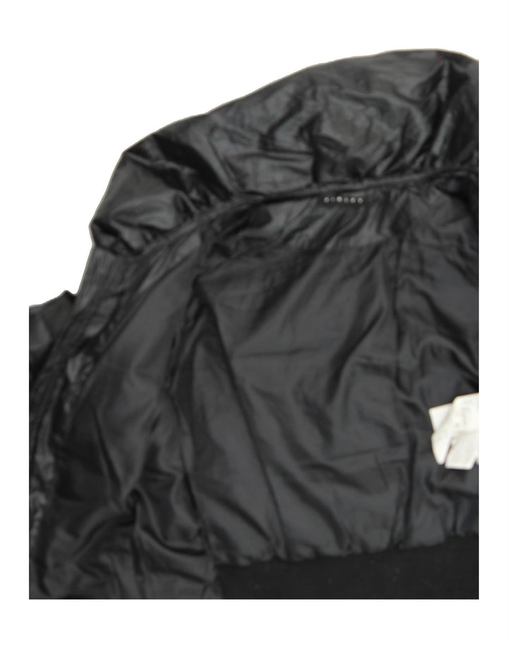 SISLEY Girls Padded Jacket 10-11 Years XL Black Polyester Vintage Sisley and Second-Hand Sisley from Messina Hembry 