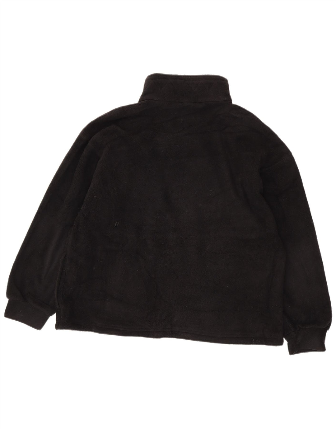 Marks & Spencer Womens Oversized Fleece Jacket UK 16 Large Black Polyester
