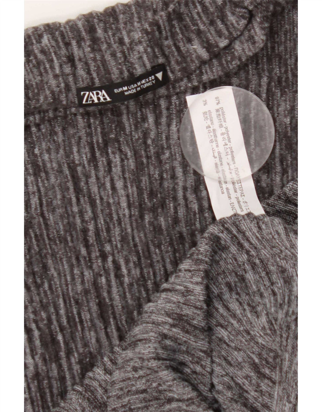 Zara Womens Sleeveless Maxi Dress UK 12 Medium Grey Polyester
