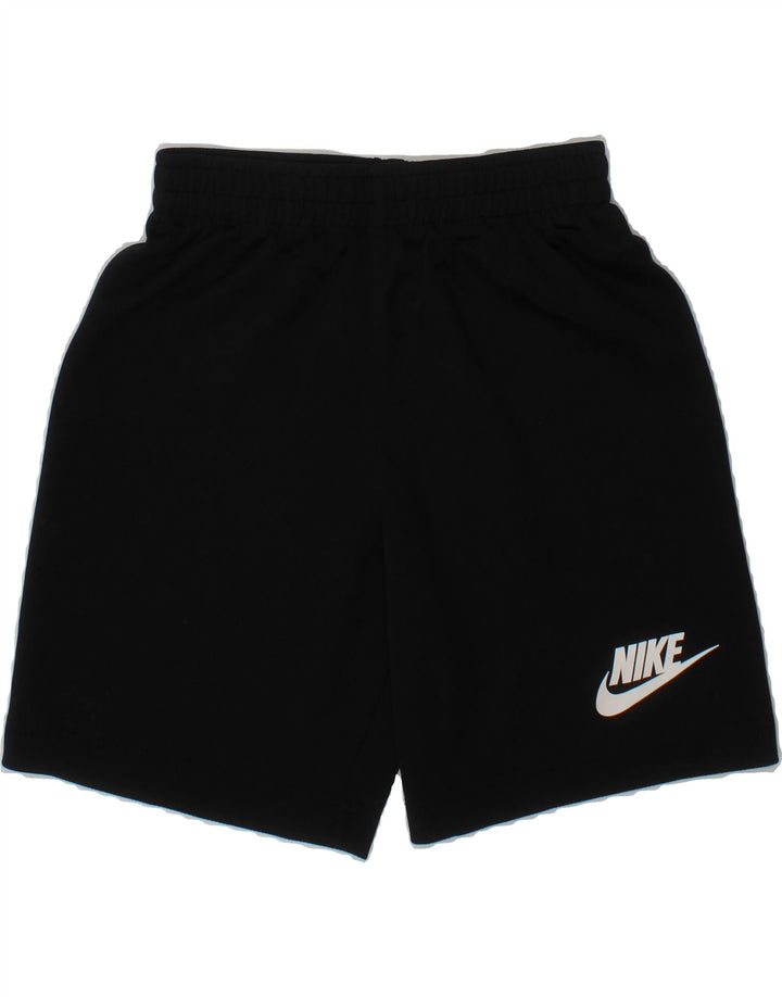 NIKE Boys Sport Shorts 6-7 Years Large  Black Polyester Vintage Nike and Second-Hand Nike from Messina Hembry 