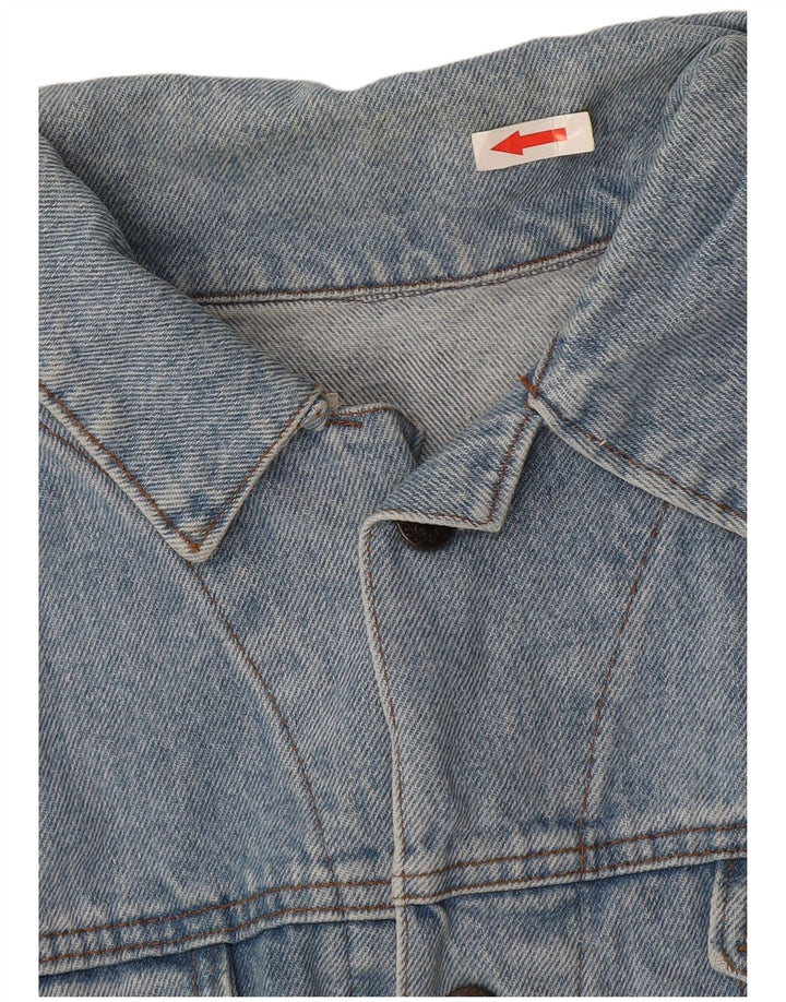 Vintage Boys Graphic Denim Jacket 11-12 Years Blue