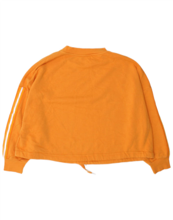 Marks & Spencer Womens Oversized Crop Sweatshirt Jumper UK 14 Medium Orange