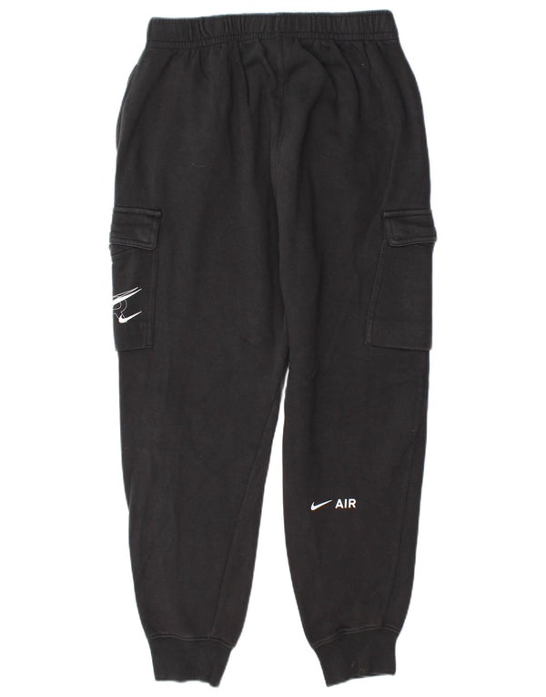 Nike Mens Graphic Cargo Tracksuit Trousers Joggers Medium  Black Cotton