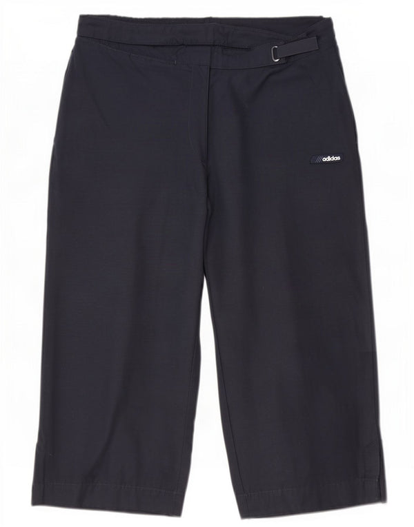 Adidas Womens Bermuda Shorts UK 12 Medium W30 Navy Blue Cotton
