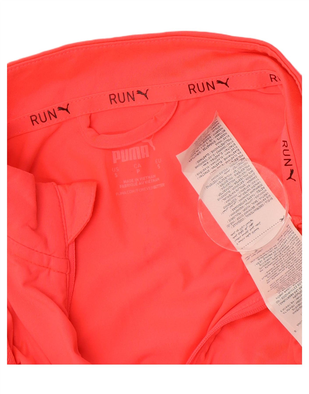 PUMA Womens Zip Neck Pullover Tracksuit Top UK 10 Small Red Colourblock Vintage Puma and Second-Hand Puma from Messina Hembry 