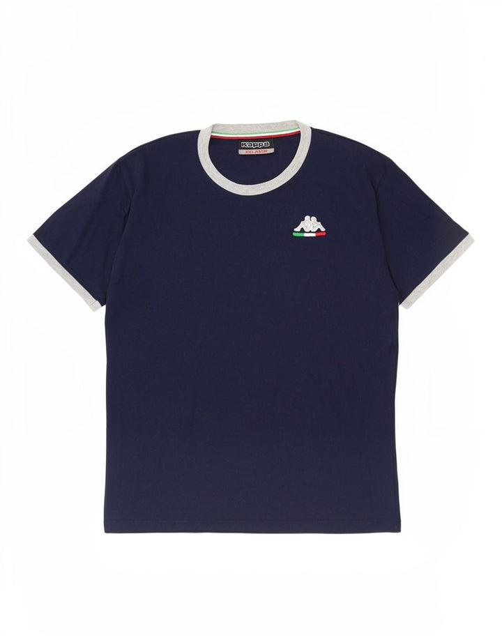 Kappa Mens T-Shirt Top 2XL Navy Blue