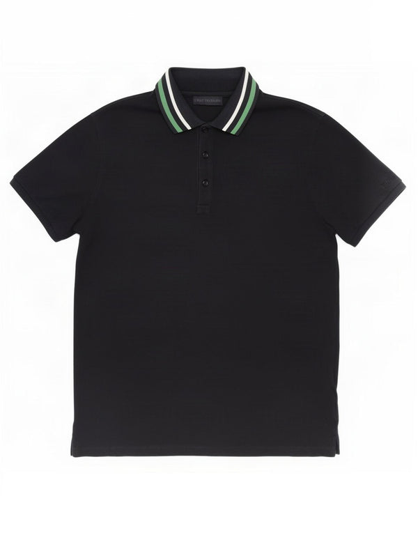 Trussardi Mens Polo Shirt Small Navy Blue Cotton