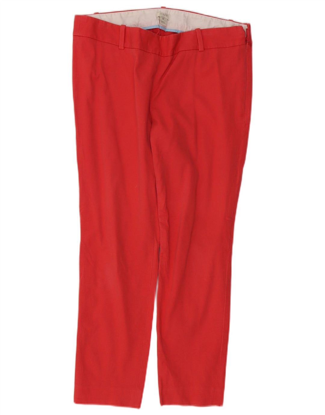 J. CREW Womens Slim Cropped Trousers US 10 Large W32 L25 Red