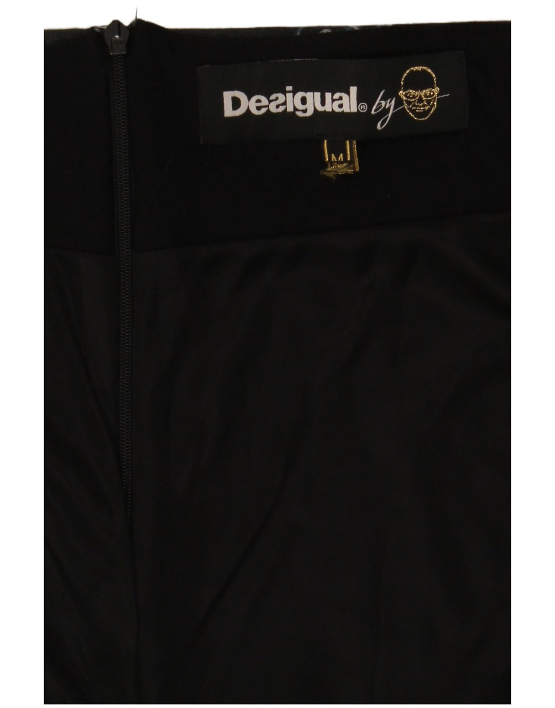 Desigual Womens Pencil Skirt Medium W30 Navy Blue Paisley