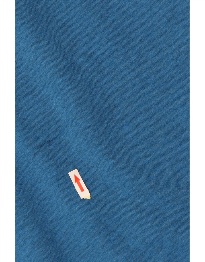 Russell Athletic Mens Zip Hoodie Sweater UK 42/44 Large Blue Cotton