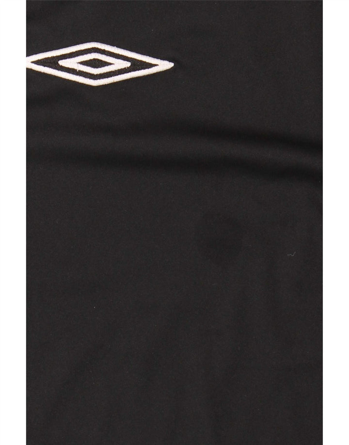 Umbro Mens Graphic T-Shirt Top XL Black Colourblock Polyester