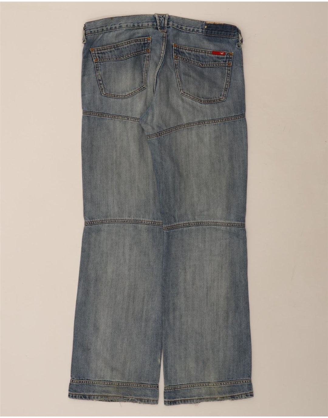 MUSTANG Mens Workwear Straight Jeans W33 L34 Blue Cotton