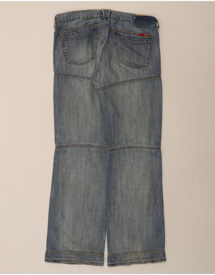 MUSTANG Mens Workwear Straight Jeans W33 L34 Blue Cotton