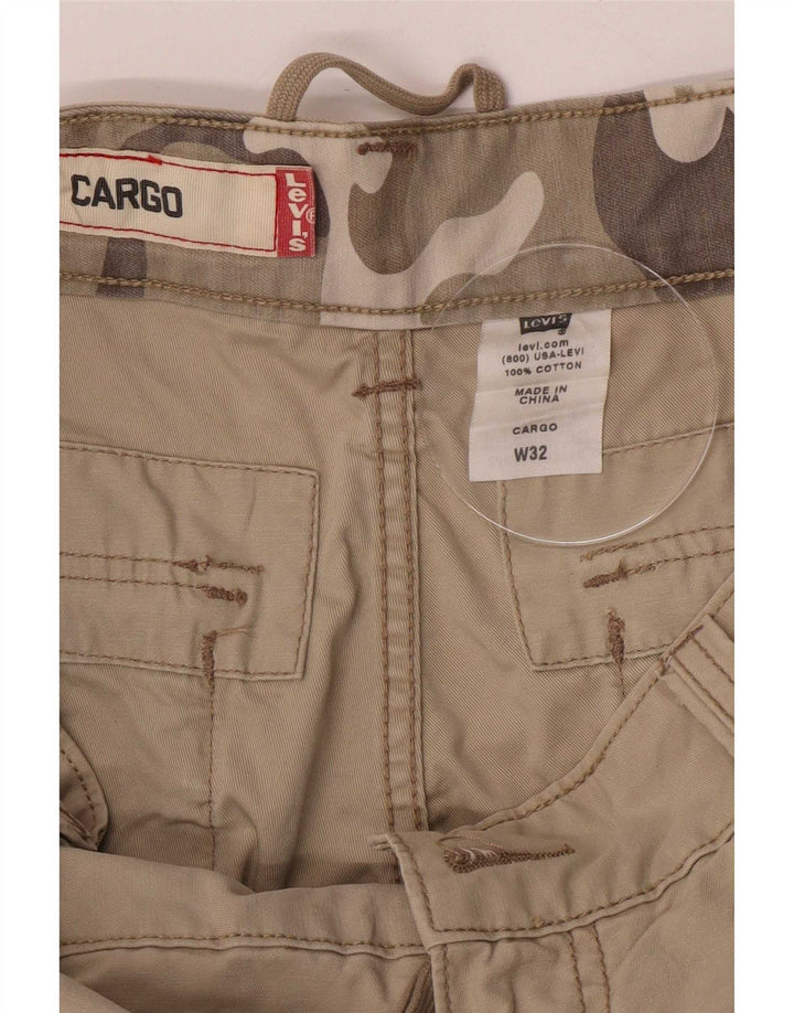 Levi's Mens Cargo Shorts Medium W32 Khaki Cotton