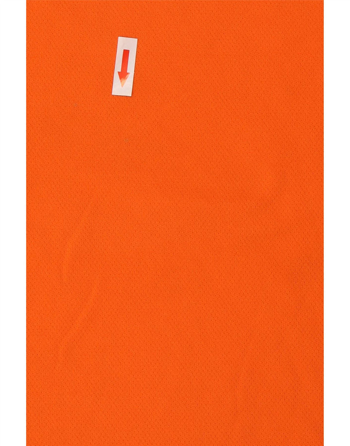 Puma Boys T-Shirt Top 11-12 Years Orange Colourblock Polyester
