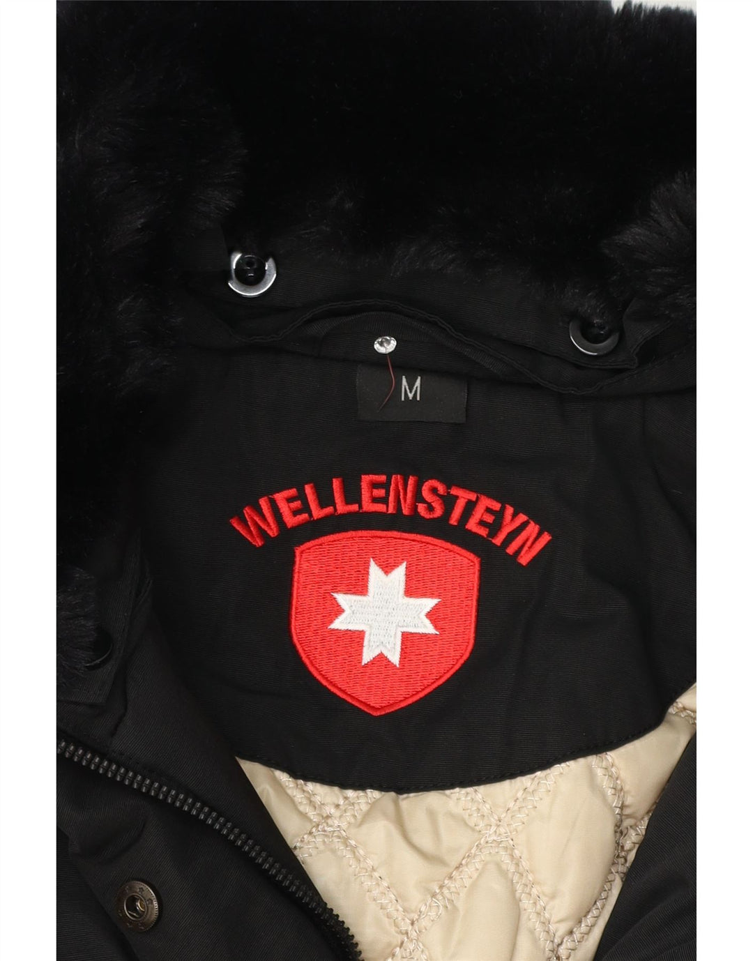 Wellensteyn Womens Padded Coat UK 14 Medium Black Cotton