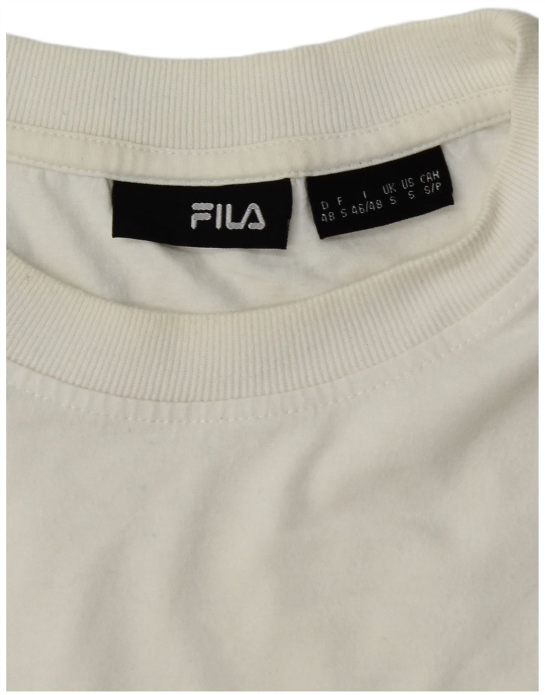 FILA Mens Graphic T-Shirt Top Small White