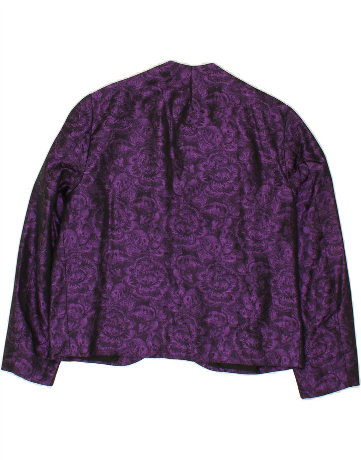 VINTAGE Womens 2 Piece Set UK 14 Medium Purple Floral Vintage Vintage and Second-Hand Vintage from Messina Hembry 