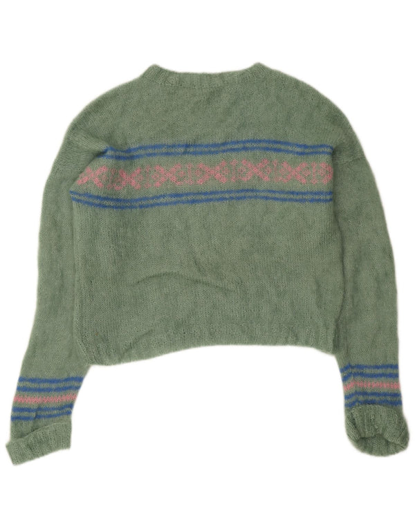 Vintage Womens Turtle Neck Jumper Sweater UK 18 XL Green