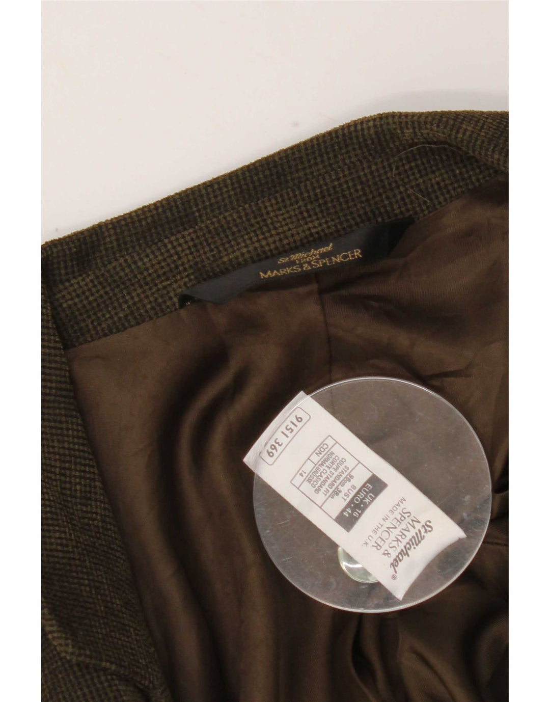 Marks & Spencer Womens St. Michael Blazer Jacket UK 16 Large Green