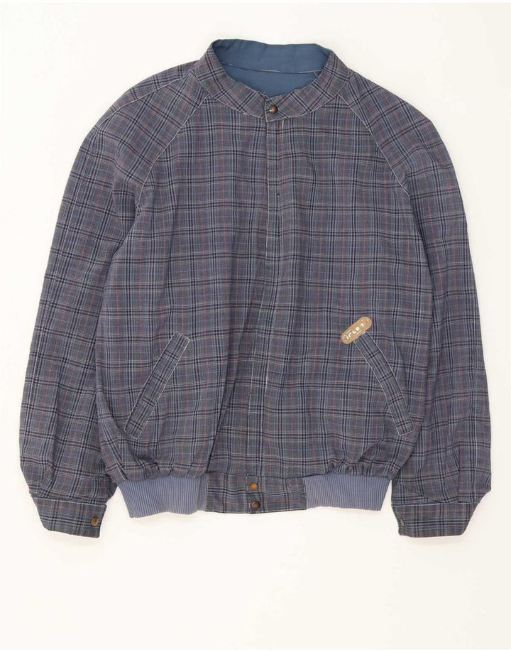 Vintage Mens Reversible Jacket UK 40 Large Navy Blue